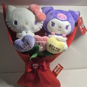 2026 Hello Kitty & Friends Valentine's Day Bouquet Plush Sanrio RARE